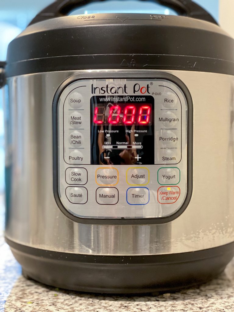 picture of zero quick release on the instant pot